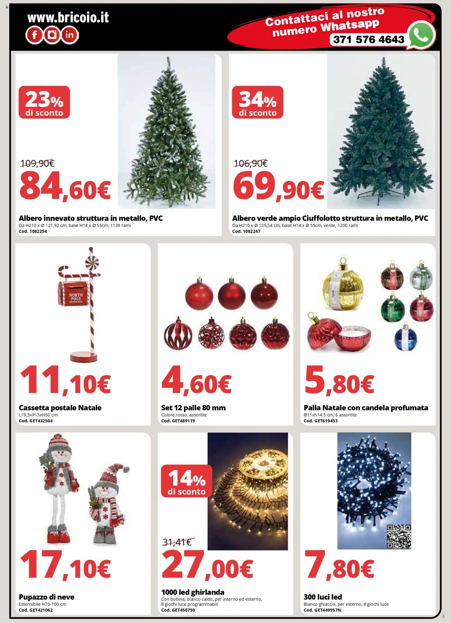 Volantino Brico io del 08.12.2025 | Pagina: 3 | Prodotti: Candela