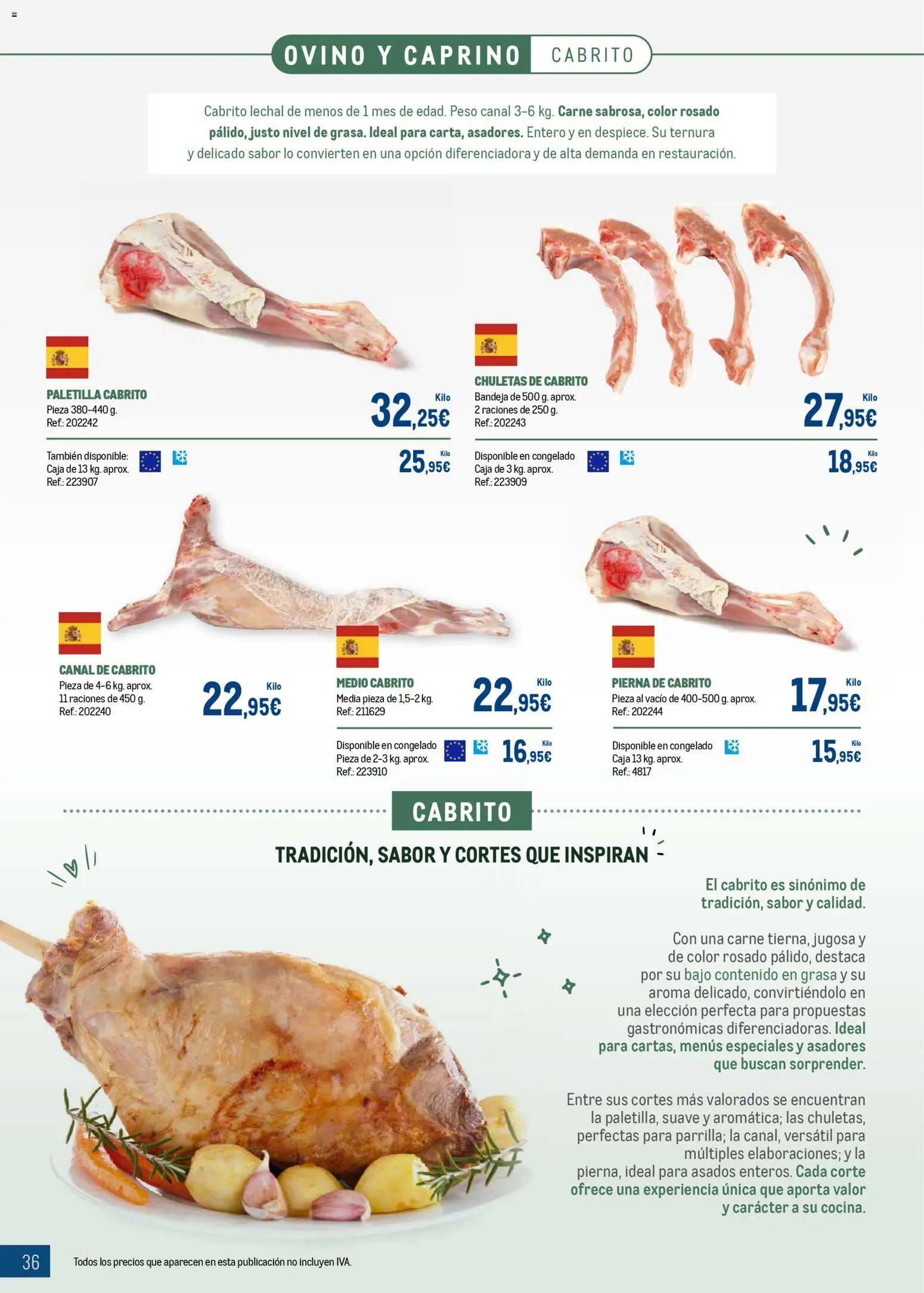 Makro - Expertos en carnes │ válido desde el 09.03.2026 | Página: 36 | Productos: Peso, Bandeja, Caja