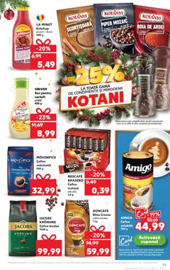 Kaufland RO Akciós újság - amely érvényes a következő dátumtól: 03.12.2025 | Oldal: 33 | Termékek: Nescafé, Ketchup