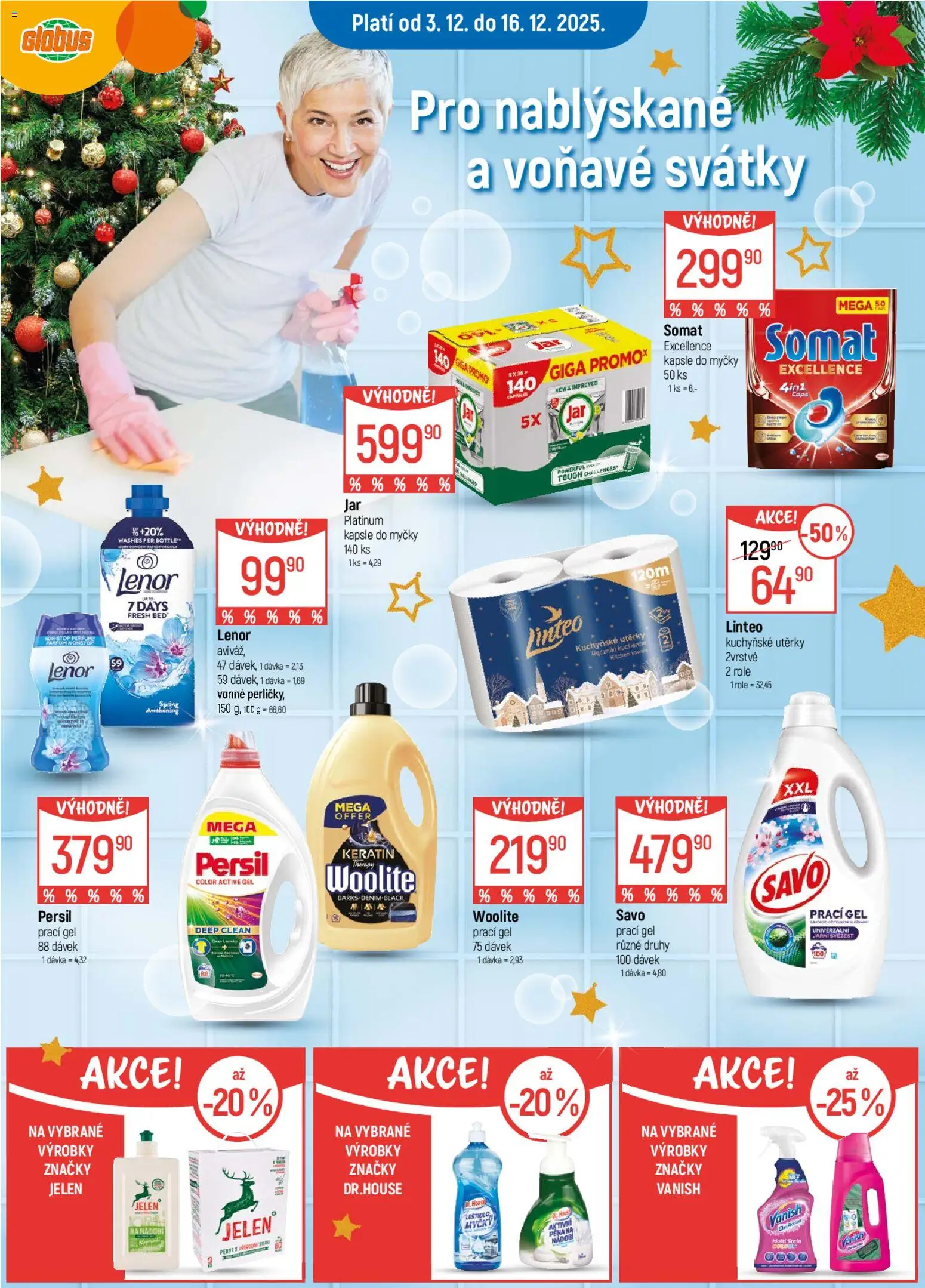 Globus leták od 03.12.2025 | Strana: 28 | Produkty: Lenor, Prací gel, Kapsle, Savo prací gel