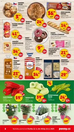 Penny Market leták - Čtvrtečník od 12.06.2025 | Strana: 3 | Produkty: Kaiserka, Chléb, Rakvičky, Linecké rohlíčky