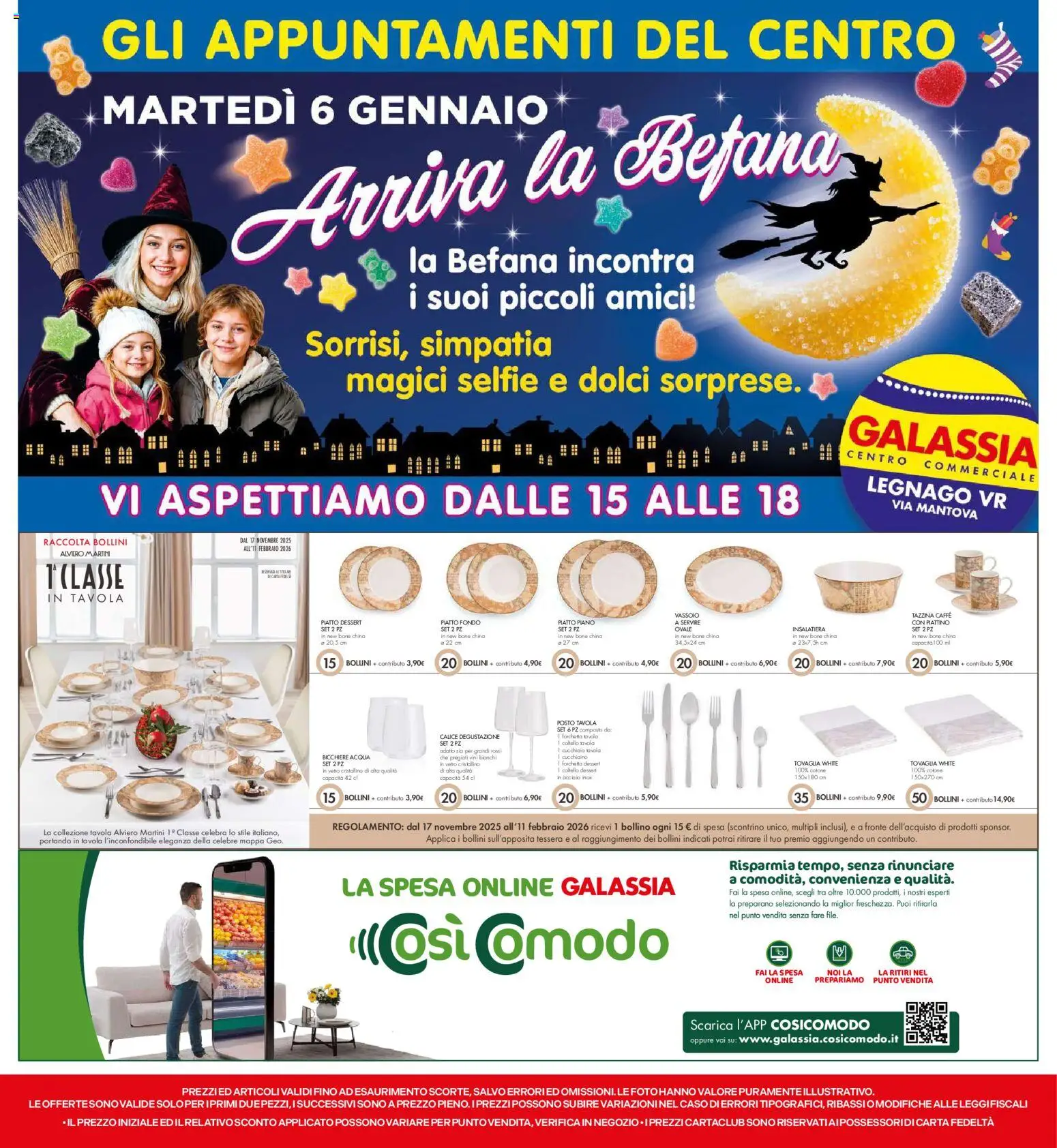 Volantino Galassia del 02.01.2026 | Pagina: 28 | Prodotti: Calice, Piatto, Vassoio, Tovaglia