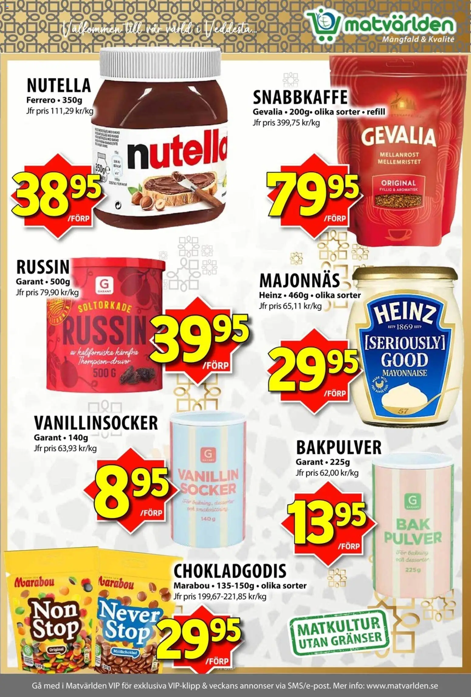 Matvärlden reklamblad aktuell från 17.11.2025 | Sida: 6 | Produkter: Majonnäs, Kaffe