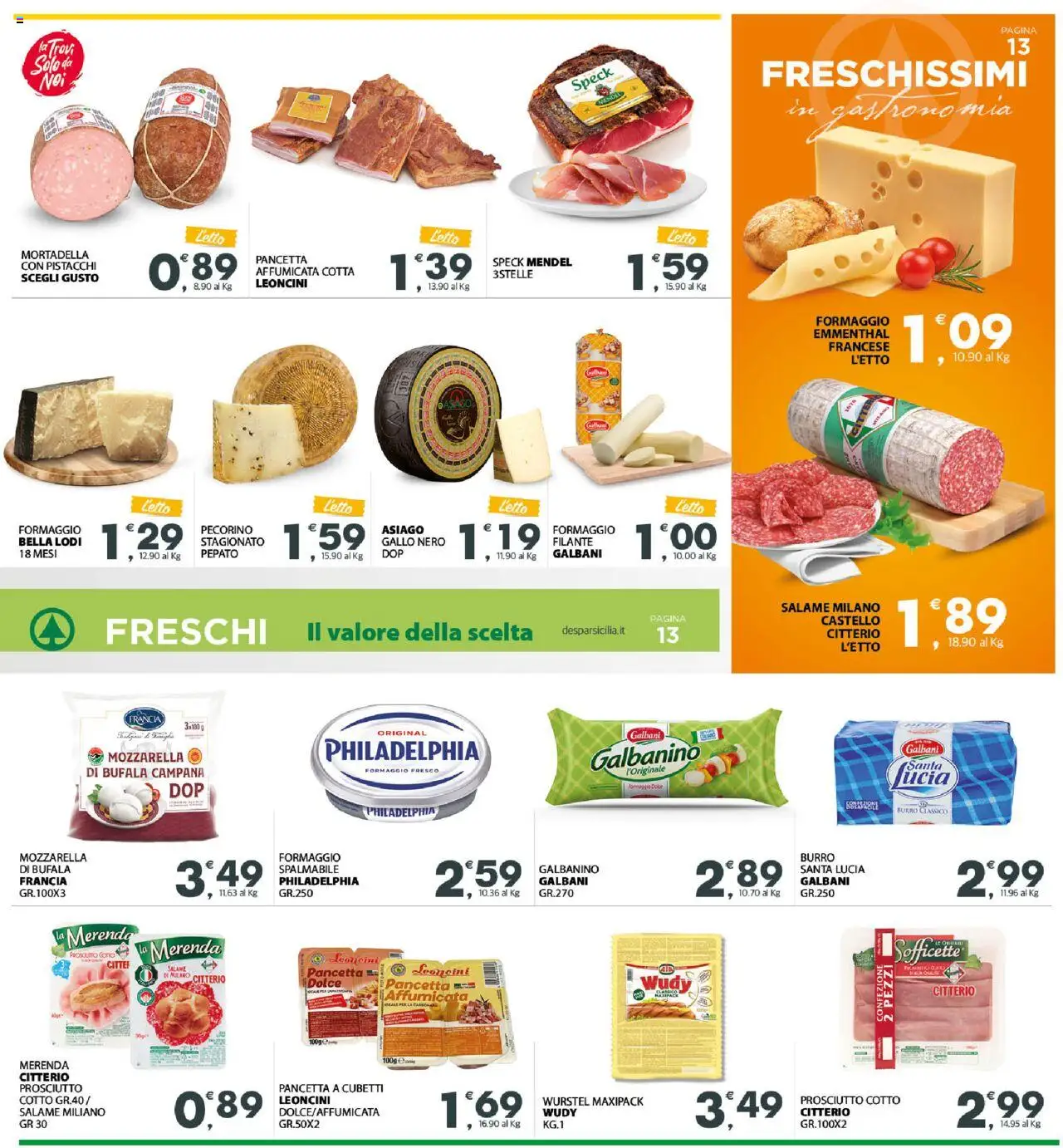 Volantino Interspar del 28.08.2025 | Pagina: 14 | Prodotti: Speck, Prosciutto Cotto, Salame, Wurstel