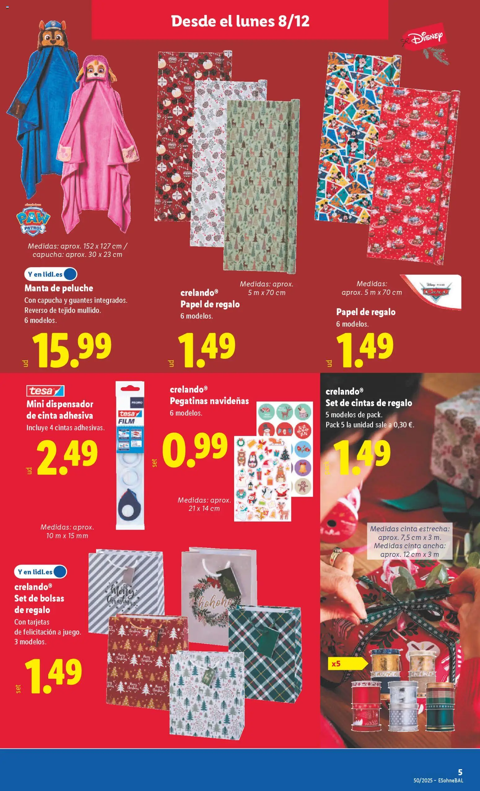 Lidl folleto de bazar │ válido desde el 08.12.2025 | Página: 13 | Productos: Κρέμα μαλλιών, Guantes, Manta, Dispensador