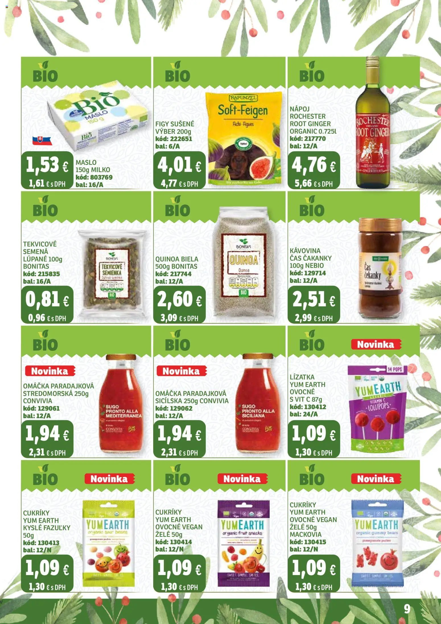 Nové Labaš akcie – leták je platný od 12.12.2025 | Strana: 9 | Produkty: Maslo, Cukríky, Omáčka