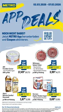 Metro App Deals ab 02.03.2026 gültig