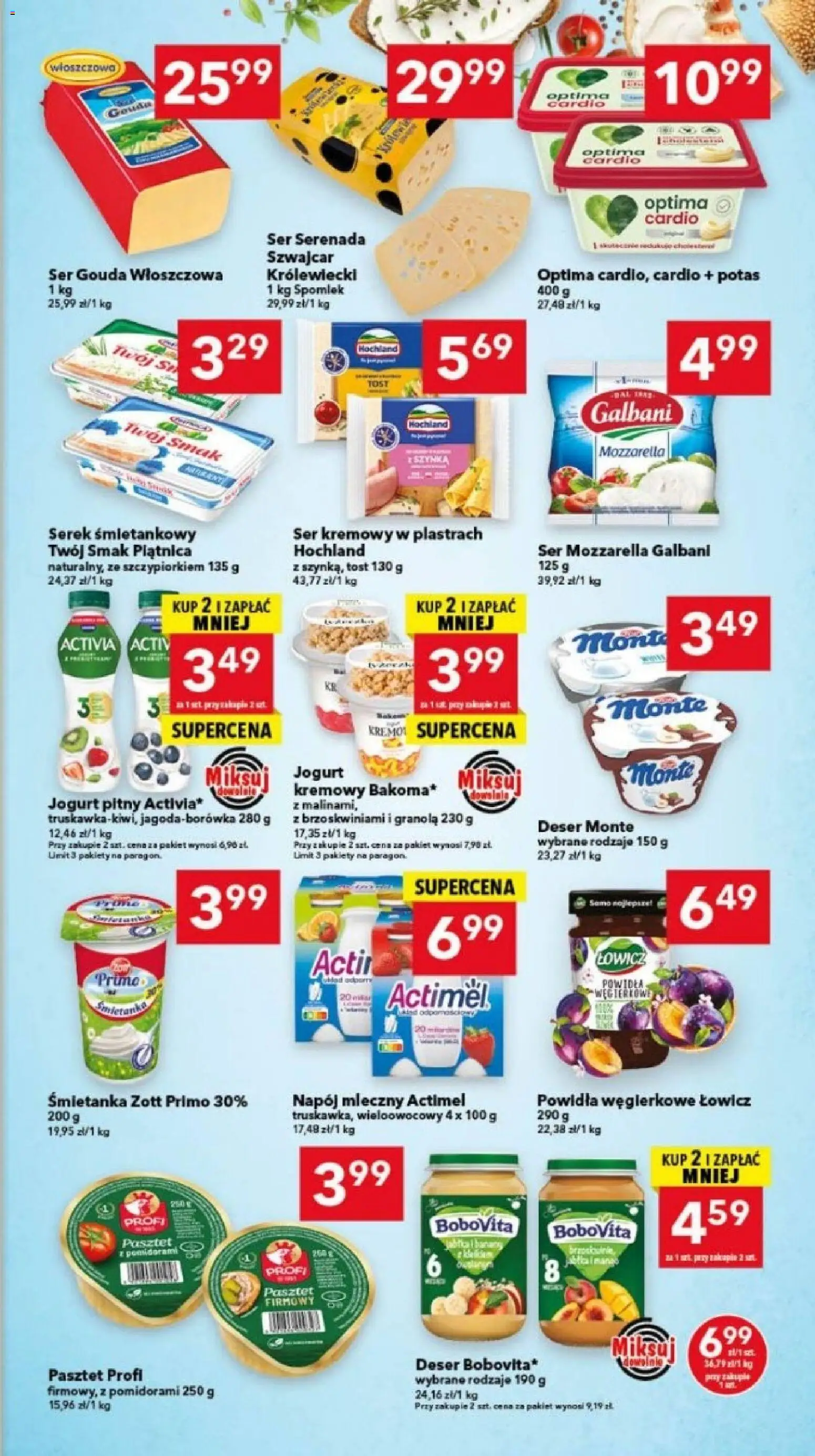 Lewiatan gazetka - Bydgoszcz od 20.11.2025 | Strona: 3 | Produkty: Granola, Optima cardio, Ser, Mozzarella