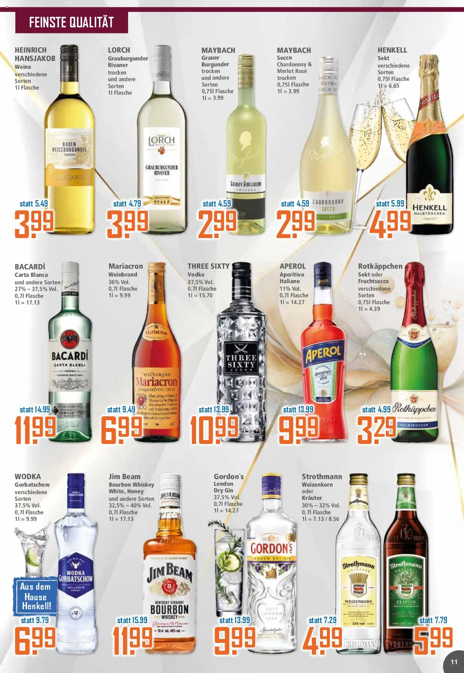 Klaas & Kock Prospekt 	 – gültig ab 19.01.2026 | Seite: 11 | Produkte: Merlot, Rotkäppchen, Vodka, Whiskey