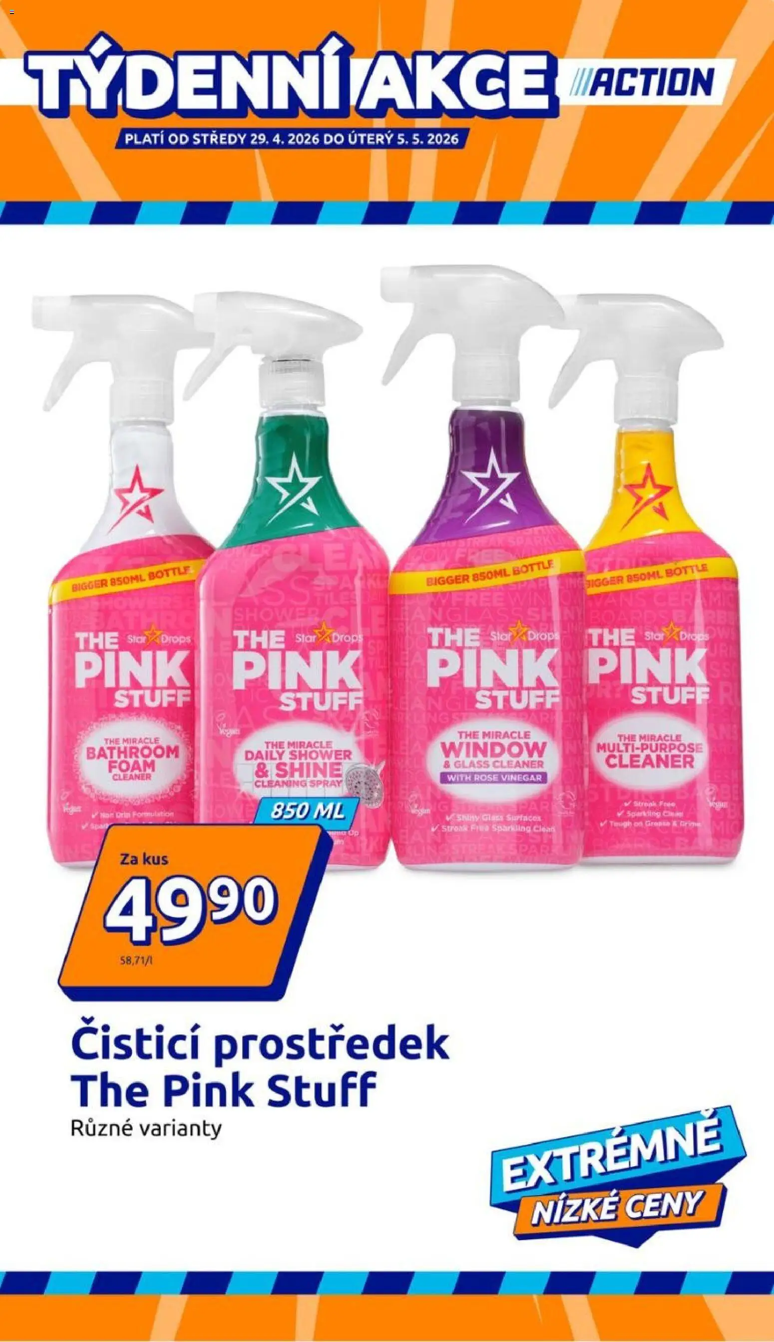 Action leták od 29.04.2026 | Strana: 1 | Produkty: Čistící prostředek