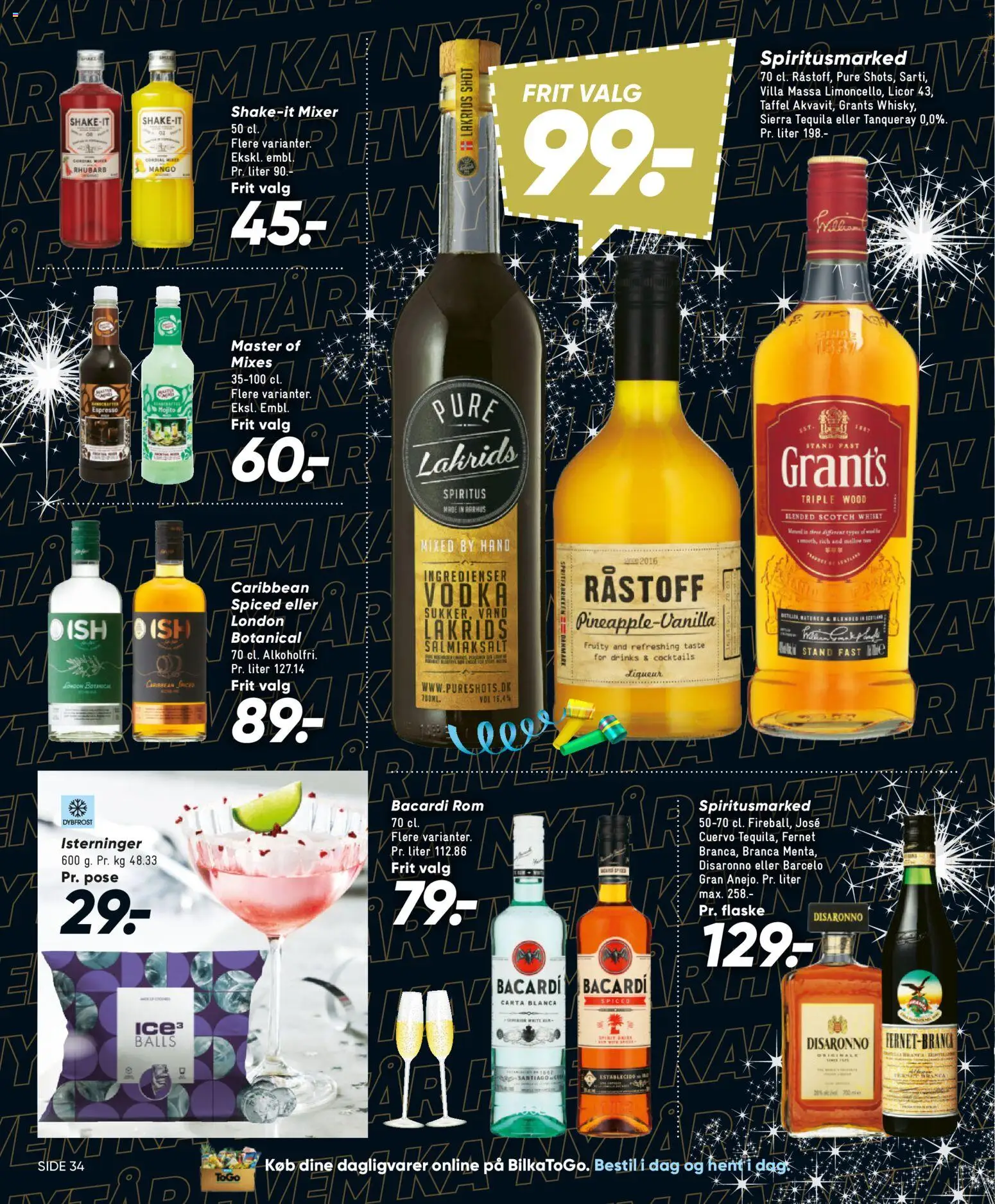 Bilka tilbudsavis – gyldig fra 25.12.2025 | Side: 44 | Produkter: Mango, Vodka, Whisky, Mixer