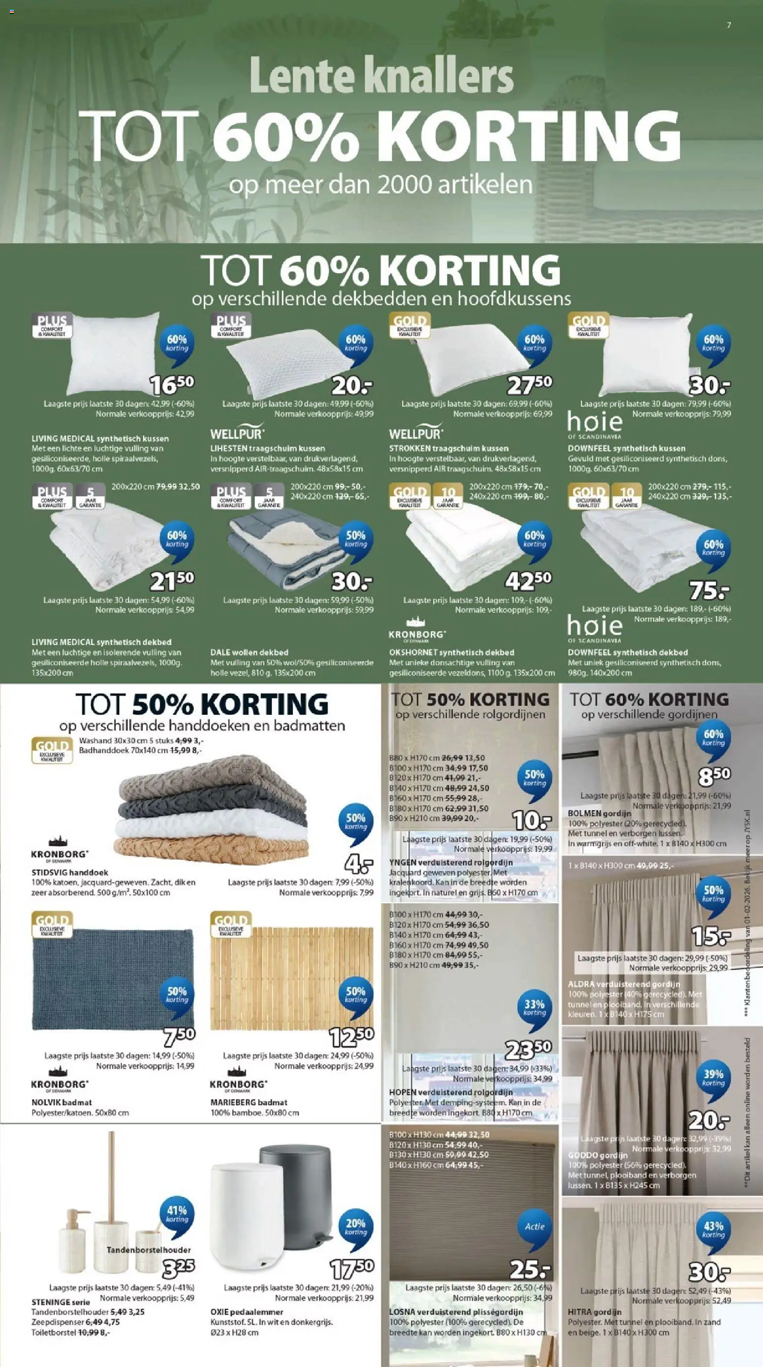 {H1} | Pagina: 7 | Producten: Gordijnen, Dekbed, Kan, Badmat
