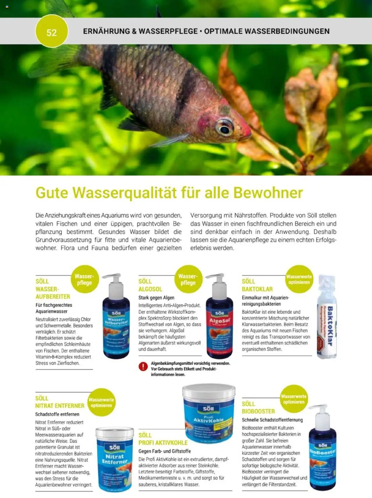zookauf Themenkatalog Aquaristik – gültig ab 01.10.2025 | Seite: 52 | Produkte: Wasser