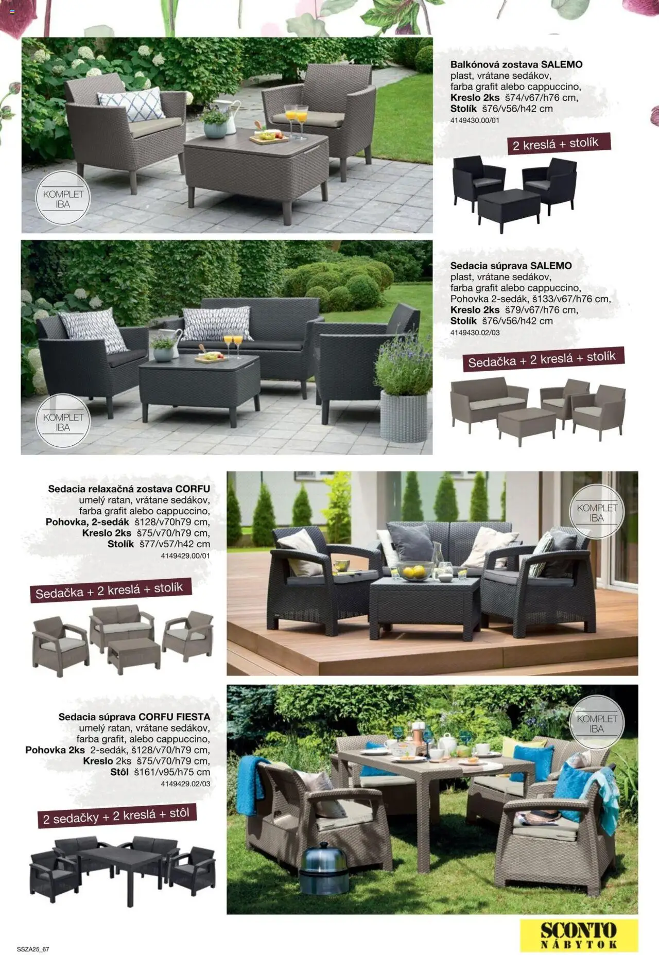 Nové Sconto nábytok akcie – leták je platný od 21.02.2025 | Strana: 67 | Produkty: Nábytok, Kreslá, Sedacia súprava, Sedačky