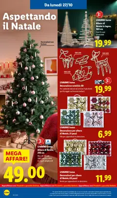 Anteprima del volantino LIVARNO home Albero di Natale in legno, 160 cm, Con 23 rami orientabili valido a partire dal 27.10.2025 | Pagina: 32 | Prodotti: Albero di natale, Decorazioni