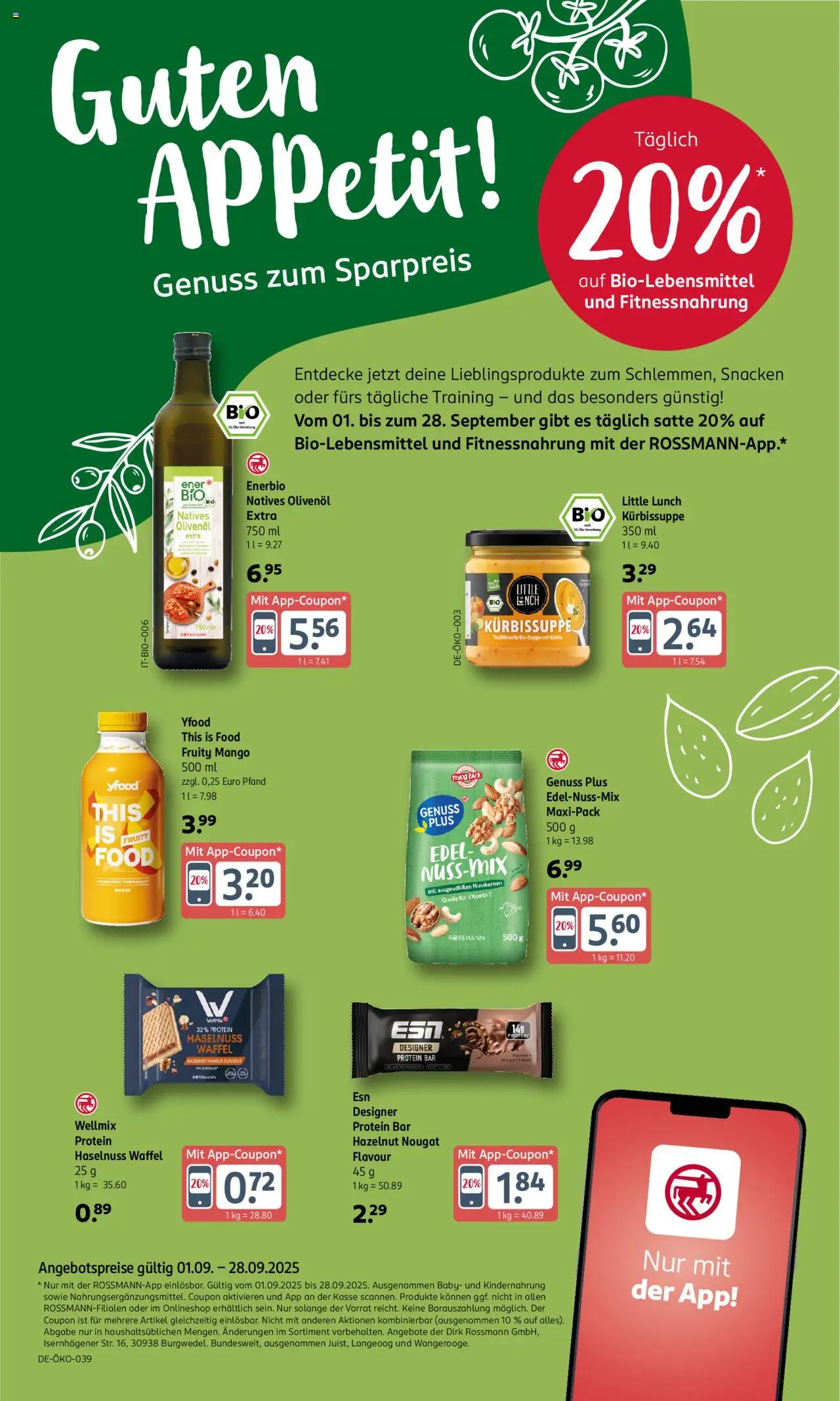 Rossmann Prospekt 	 – gültig ab 01.09.2025 | Seite: 5 | Produkte: Olivenol, YFood, Mango