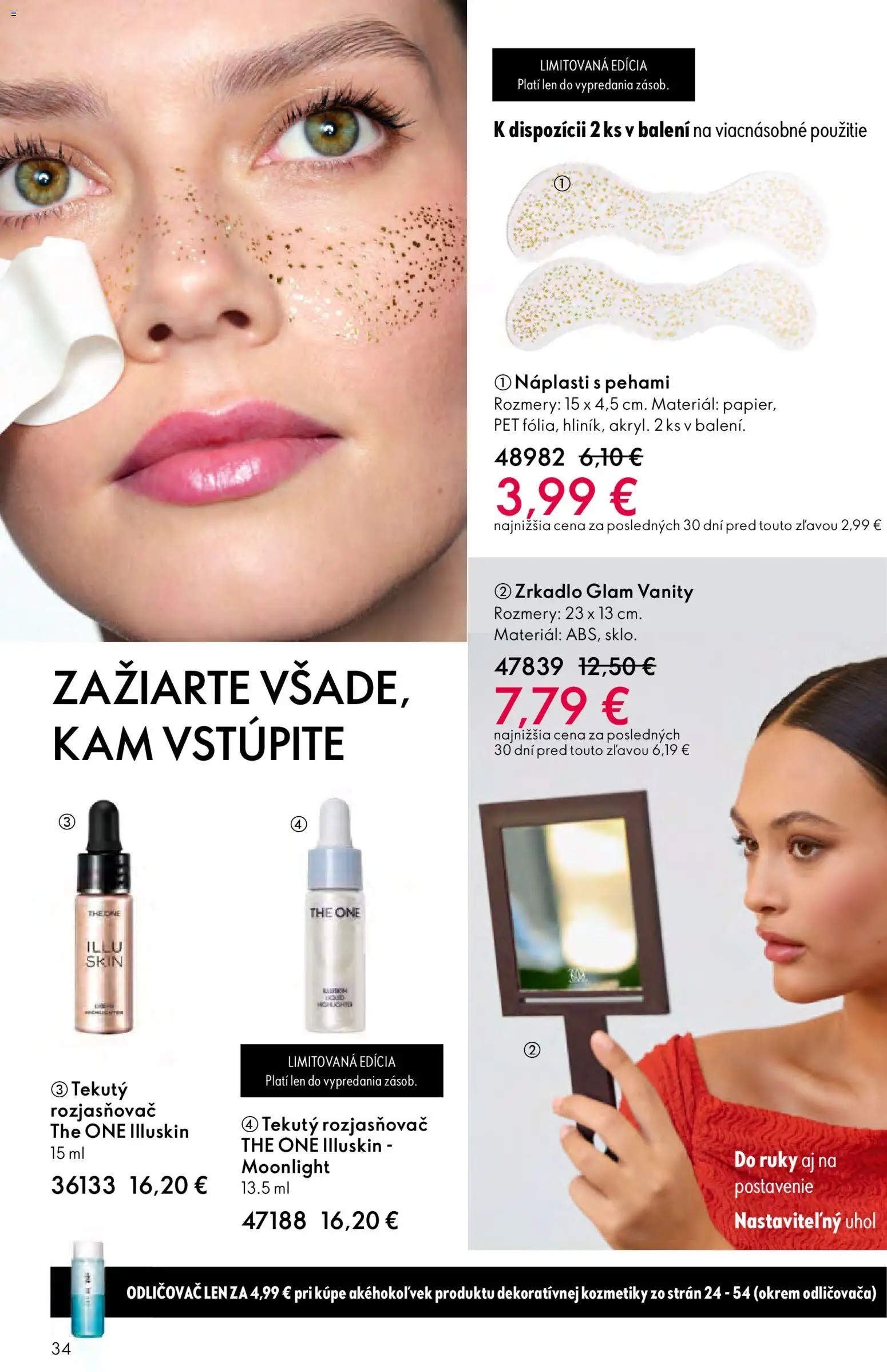 Nové Oriflame akcie – leták je platný od 24.12.2025 | Strana: 34 | Produkty: Zrkadlo, Rozjasňovač, Odličovač