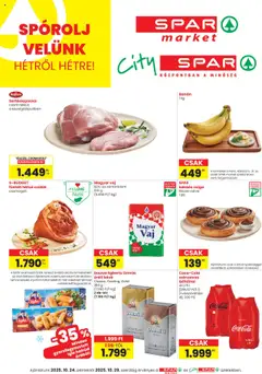 Spar - City Spar szórólap - amely érvényes a következő dátumtól: 24.10.2025