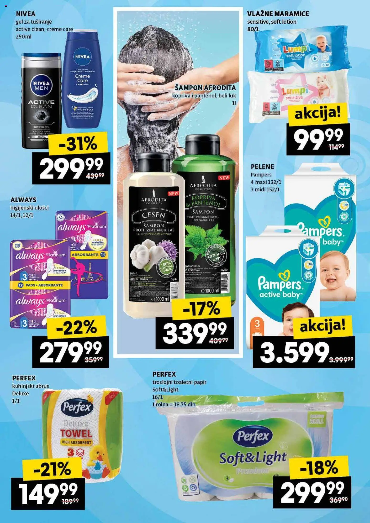 Roda katalog - važi od 23.10.2025 | Strana: 30 | Proizvode: Pampers, Higijenski ulošci, Ubrus, Gel za tuširanje