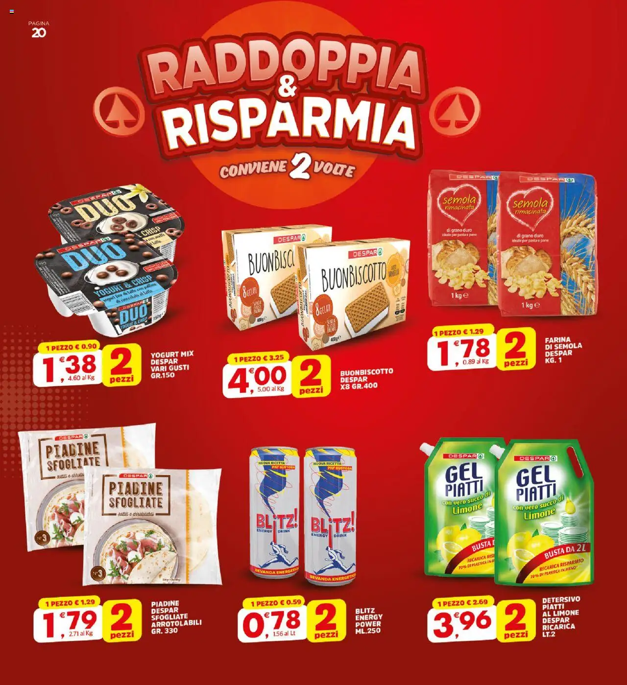 Volantino Interspar del 18.08.2025 | Pagina: 20 | Prodotti: Yogurt, Pane, Latte, Limone