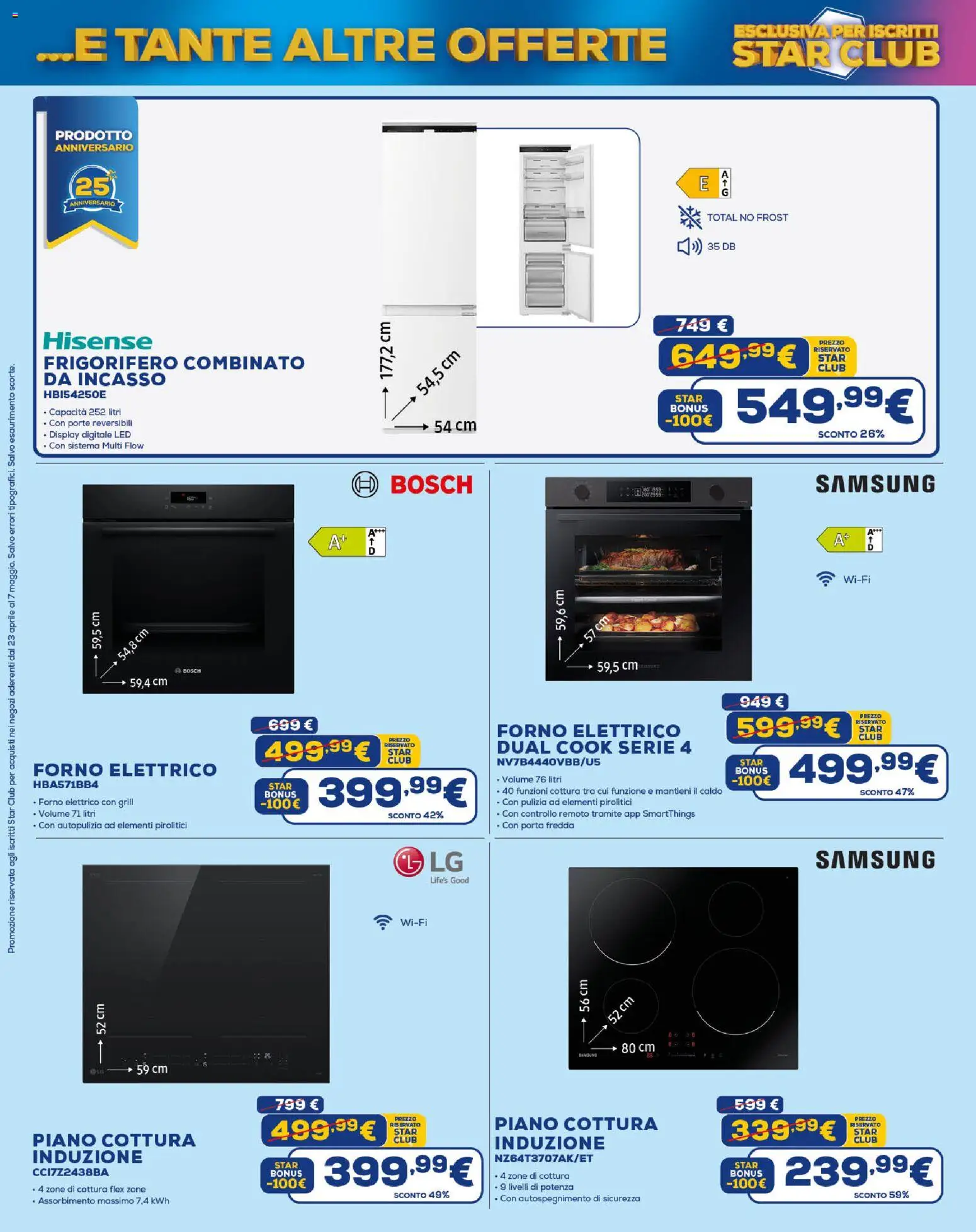 Volantino Euronics del 23.04.2026 | Pagina: 18 | Prodotti: Frigorifero, Forno, Frigorifero combinato, Samsung