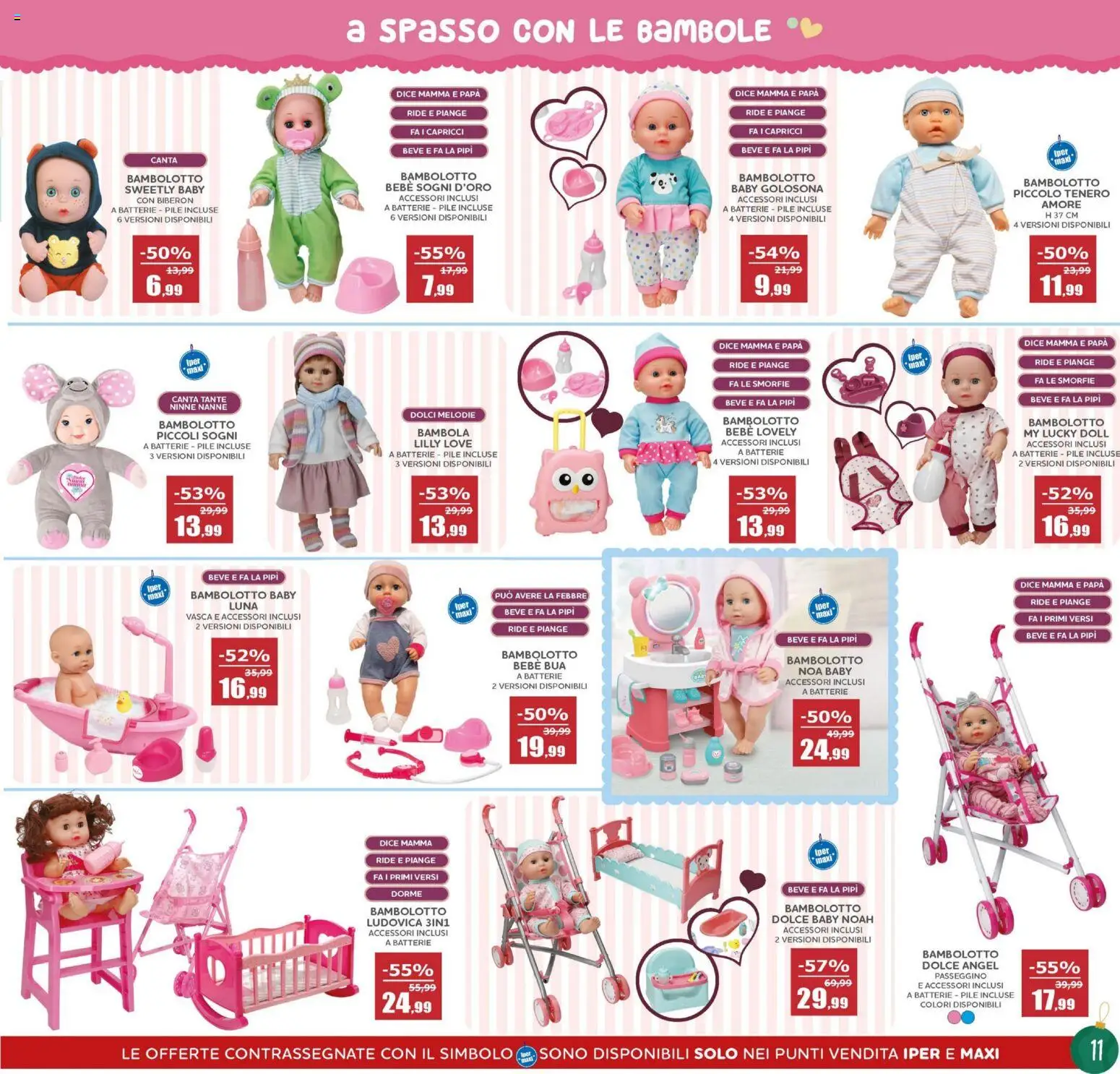 Volantino Happy Casa del 22.11.2025 | Pagina: 11 | Prodotti: Pile, Passeggino, Biberon, Batterie