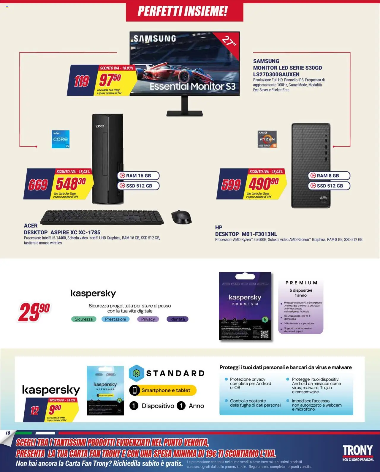 Volantino Trony del 02.10.2025 | Pagina: 18 | Prodotti: Smartphone, Tablet, Mouse, Microfono