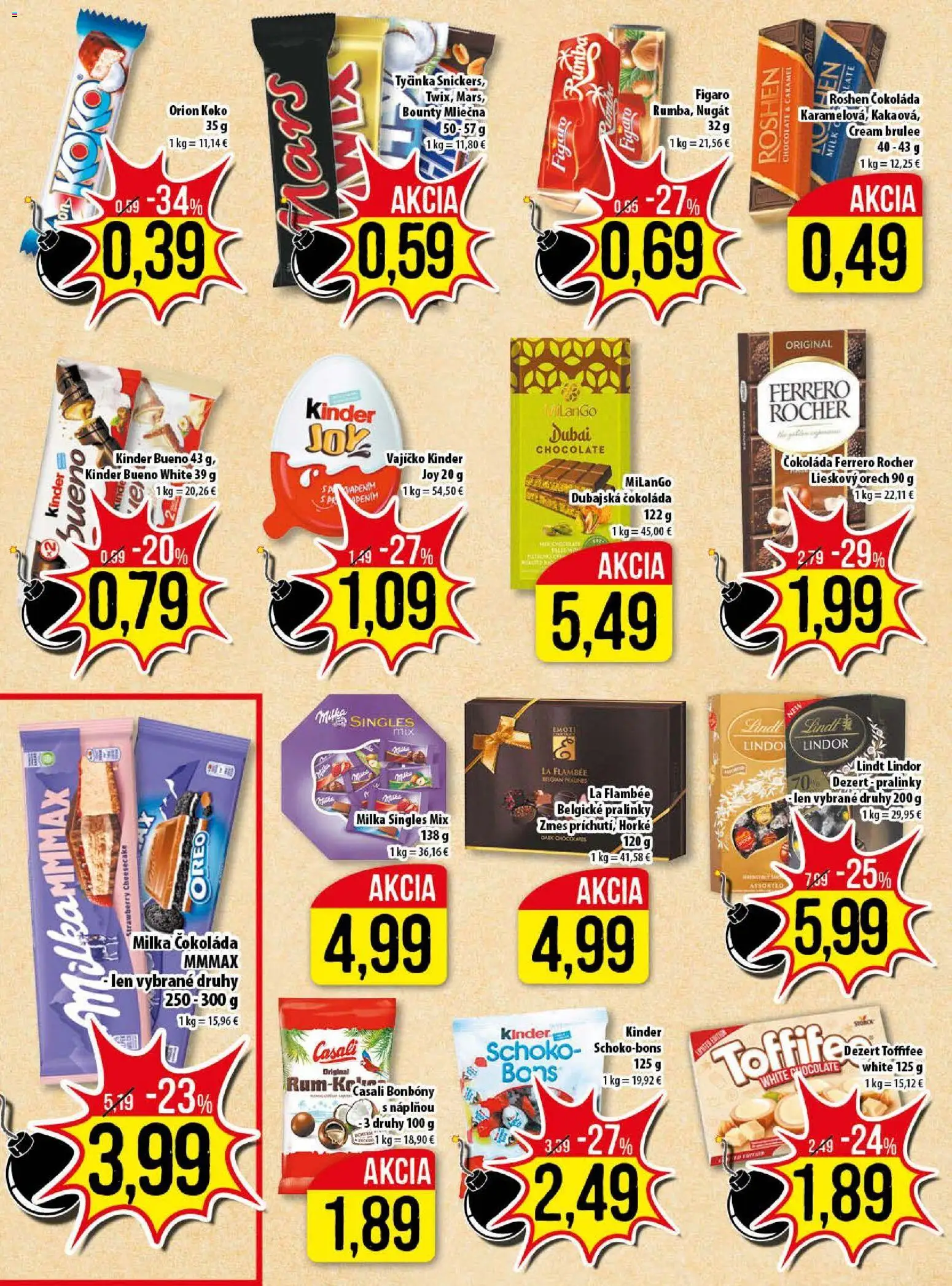 Nové Klas akcie – leták je platný od 27.10.2025 | Strana: 10 | Produkty: Lindor, Lindt, Kinder Bueno, Čokoláda