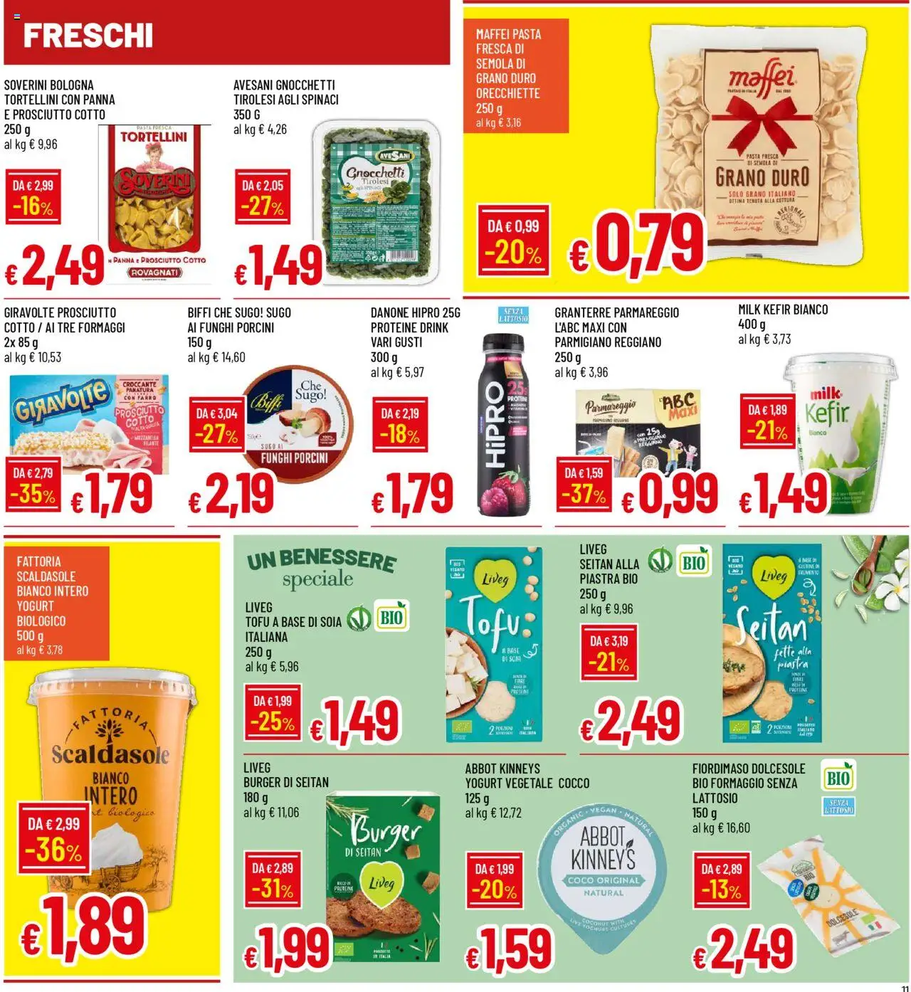 Volantino Famila del 07.08.2025 | Pagina: 11 | Prodotti: Yogurt, Formaggio, Funghi, Cocco