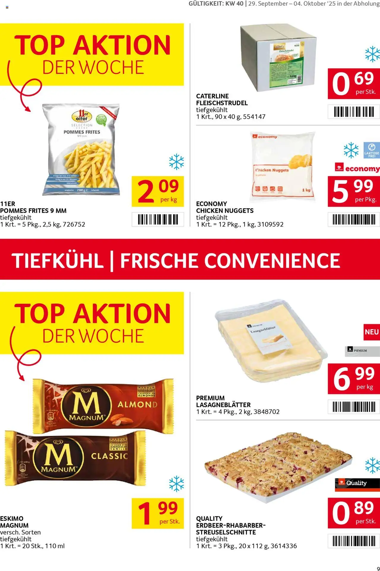 Transgourmet Flugblatt gültig ab 28.09.2025 | Seite: 9