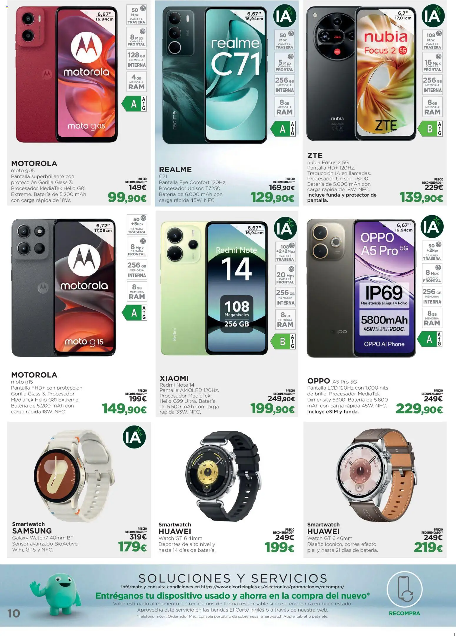 El Corte Inglés ofertas │ válido desde el 27.10.2025 | Página: 10 | Productos: Polvo, Tablet, Funda, Batería