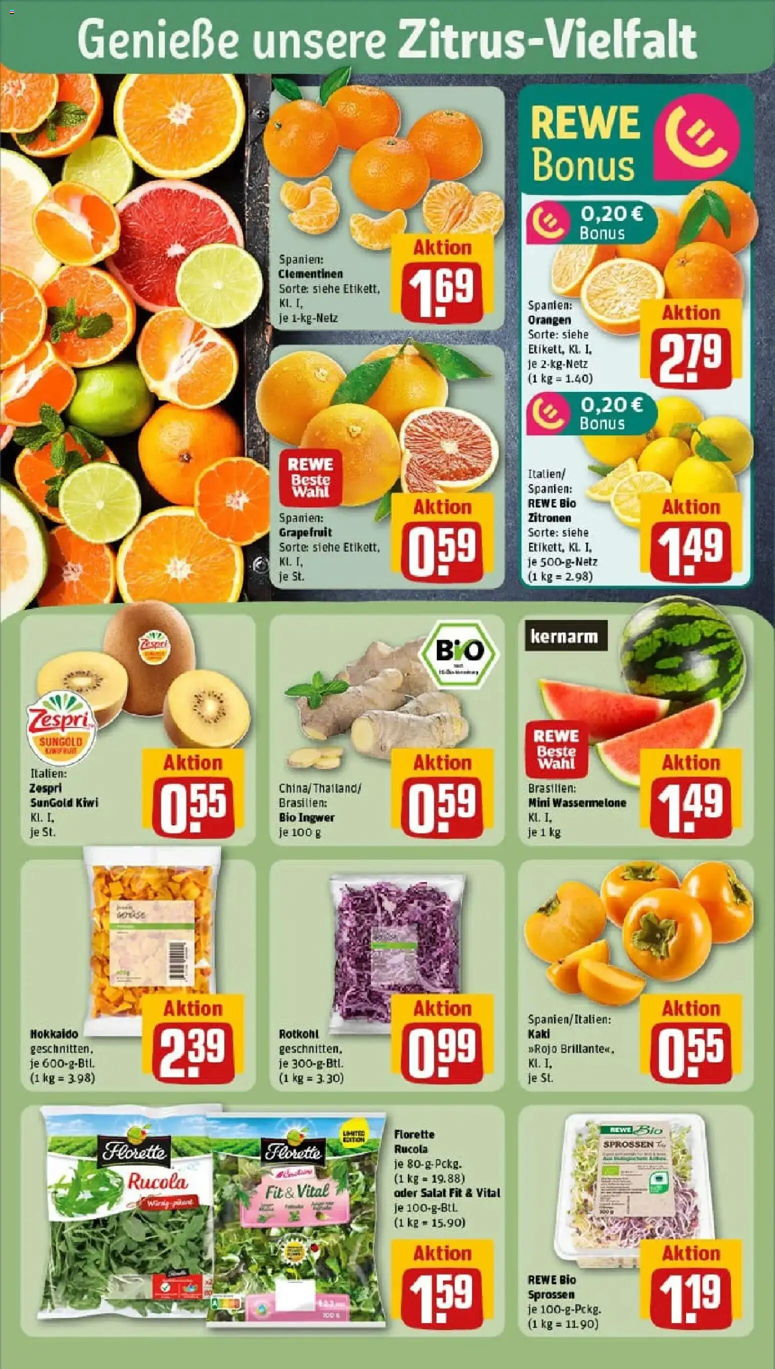Rewe prospekt Hilden	 – gültig ab 10.11.2025 | Seite: 6 | Produkte: Grapefruit, Kaki, Wassermelone, Kiwi