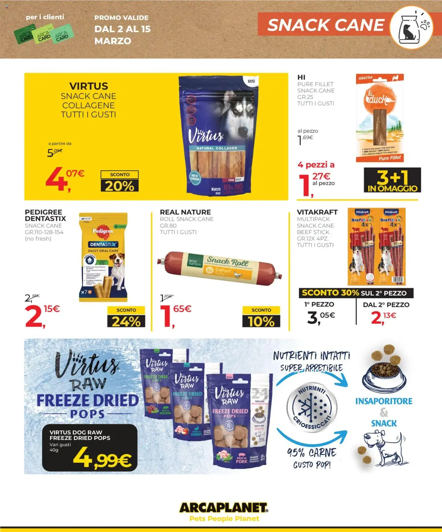 Volantino Arcaplanet del 02.03.2026 | Pagina: 25 | Prodotti: Manzo