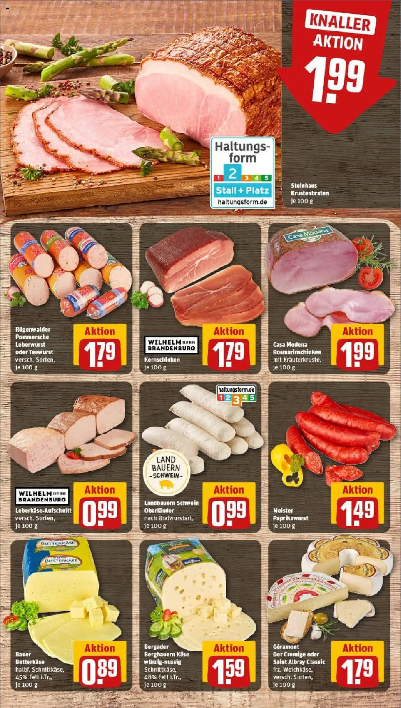 Rewe prospekt Ebersbach	 - gültig ab dem 03.08.2025 | Seite: 9 | Produkte: Geramont, Käse, Krustenbraten