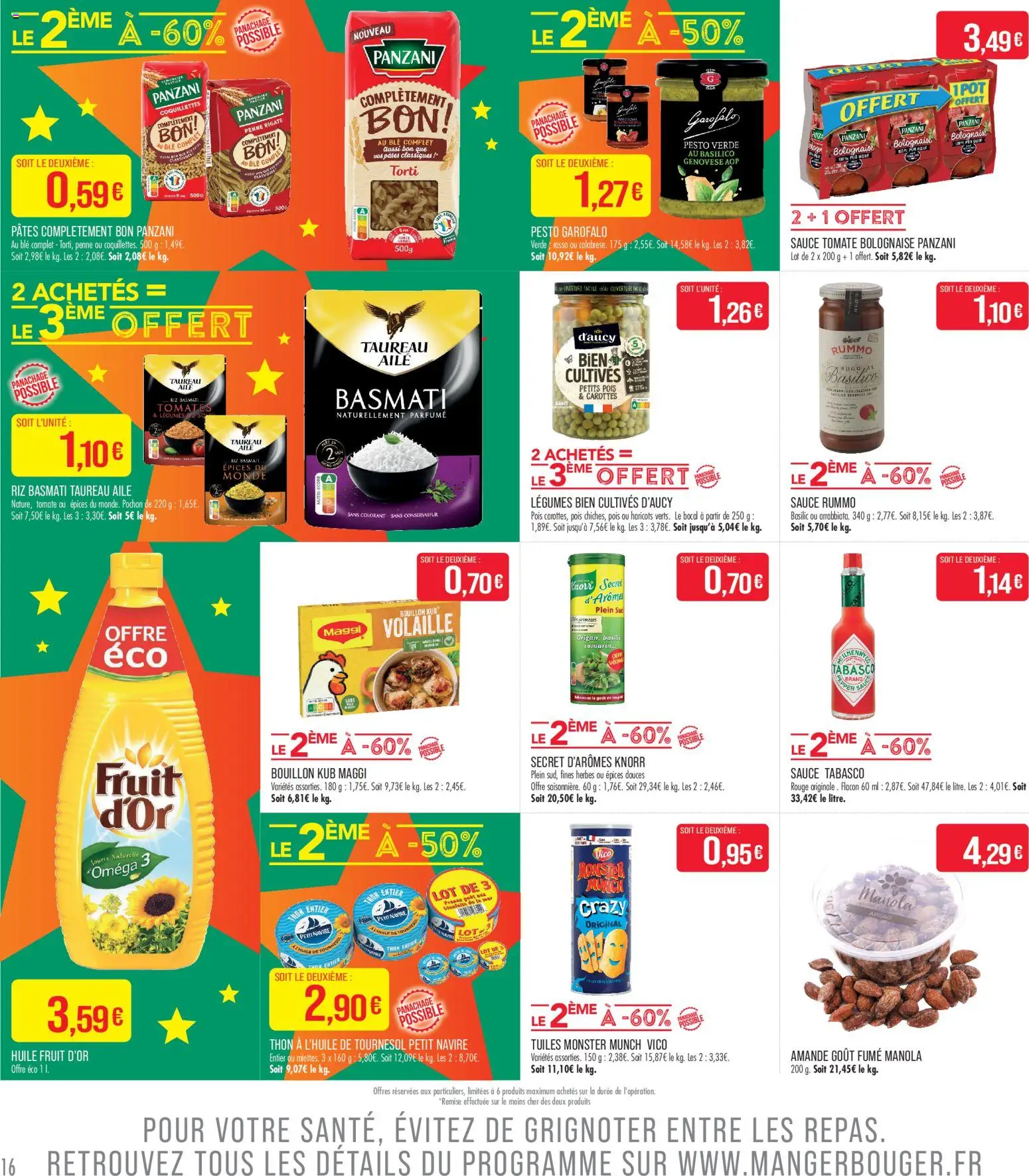 {H1} | Page: 18 | Produits: Pesto, Riz basmati, Tabasco, Huile