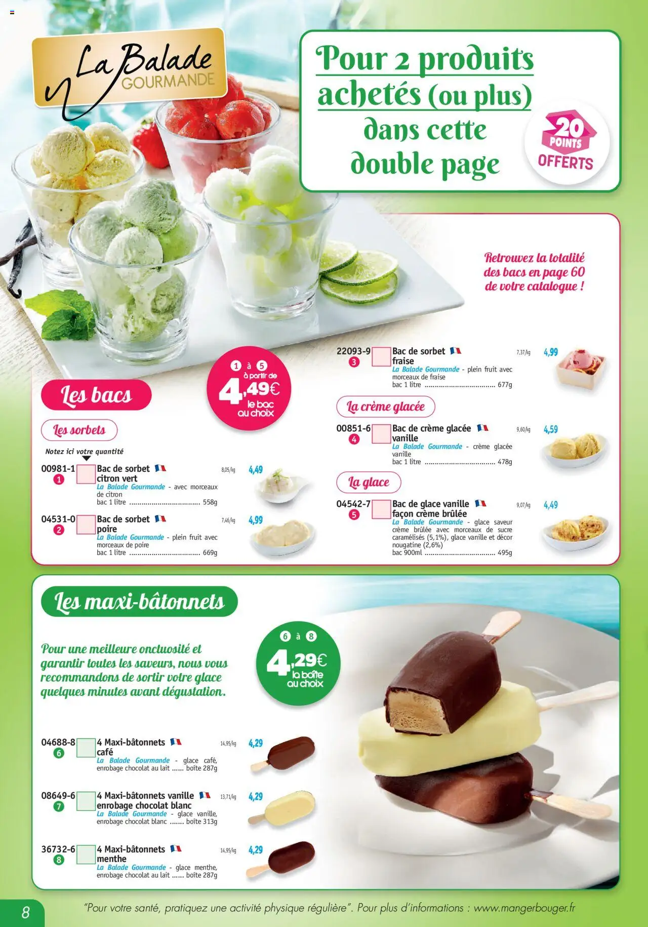  | Page: 8 | Produits: Citron, Poire, Café, Chocolat