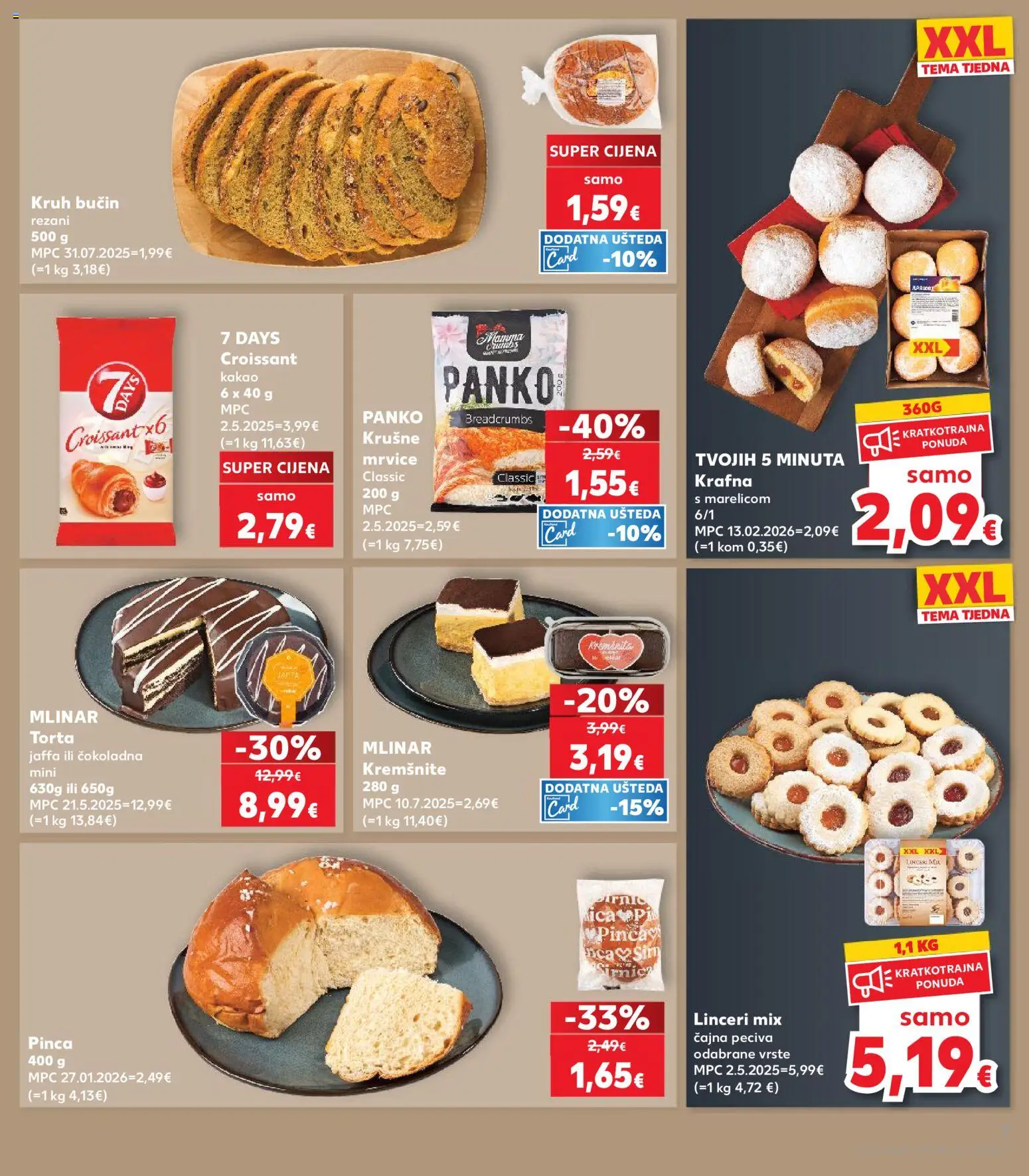 Kaufland katalog | vrijedi od 11.03.2026 | Stranica: 7 | Proizvodi: Krušne mrvice, Kruh, Kakao, Torta