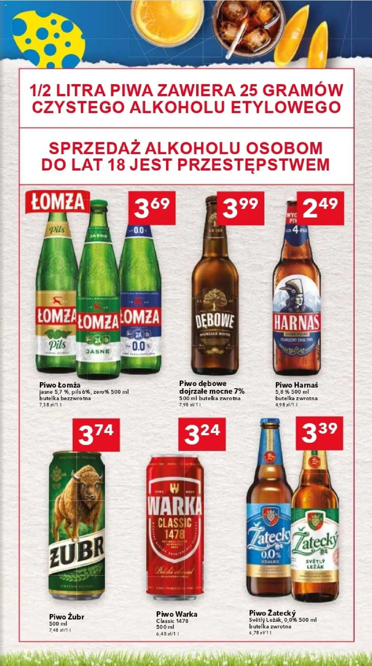 Lewiatan gazetka - Katowice od 12.03.2026 | Strona: 13 | Produkty: Piwo żubr, Warka, Piwo Warka, Piwo