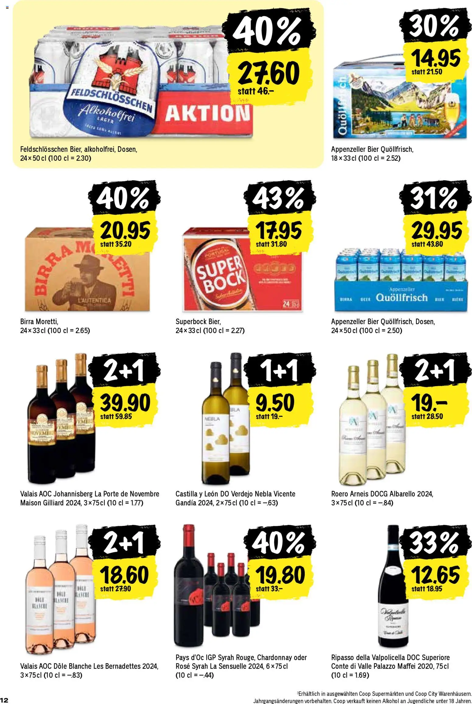 Coop Aktionen – gültig ab 29.12.2025 | Seite: 12 | Produkte: Bier