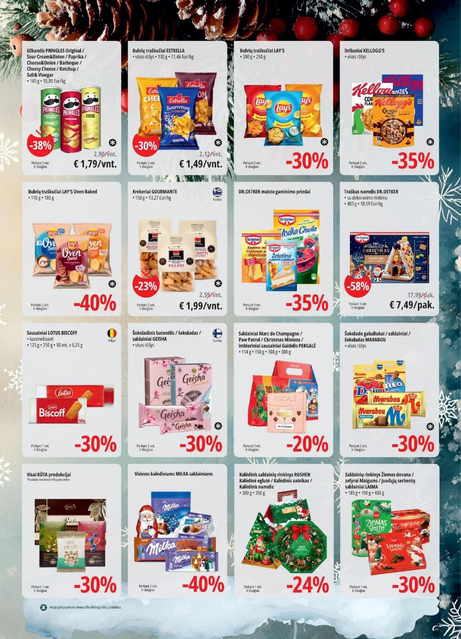 ePromo akcijos nuo 10.12.2025 | Puslapis: 9 | Prekių: Sausainiai, Šokoladinis batonėlis, Saldainiai, Dribsniai