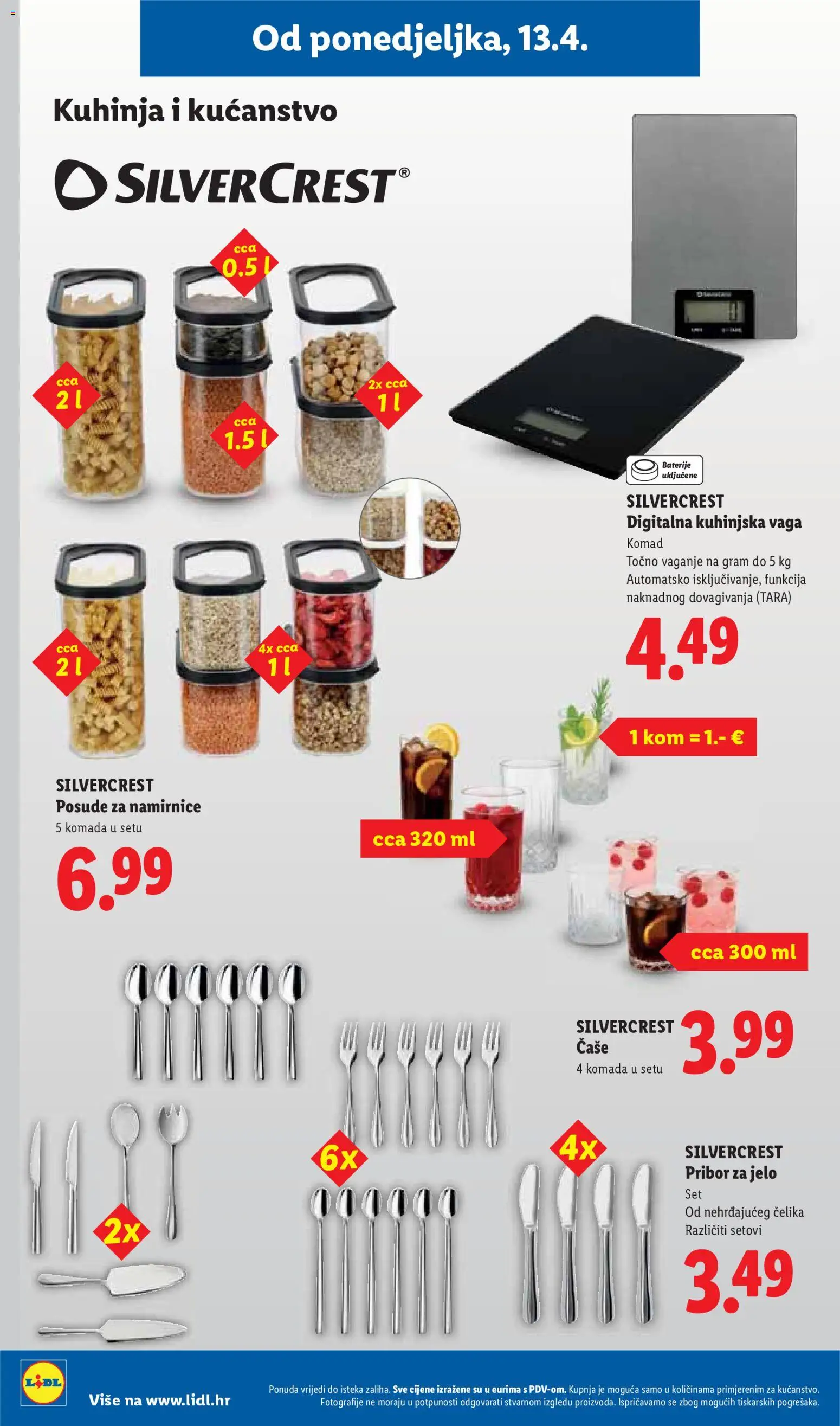 Lidl katalog | vrijedi od 13.04.2026 | Stranica: 30 | Proizvodi: Kuhinjska vaga, Baterije, Pribor za jelo, Vaga