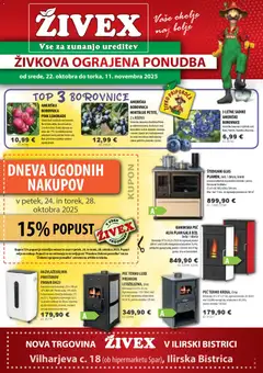 Živex katalog akcije – veljaven od 22.10.2025