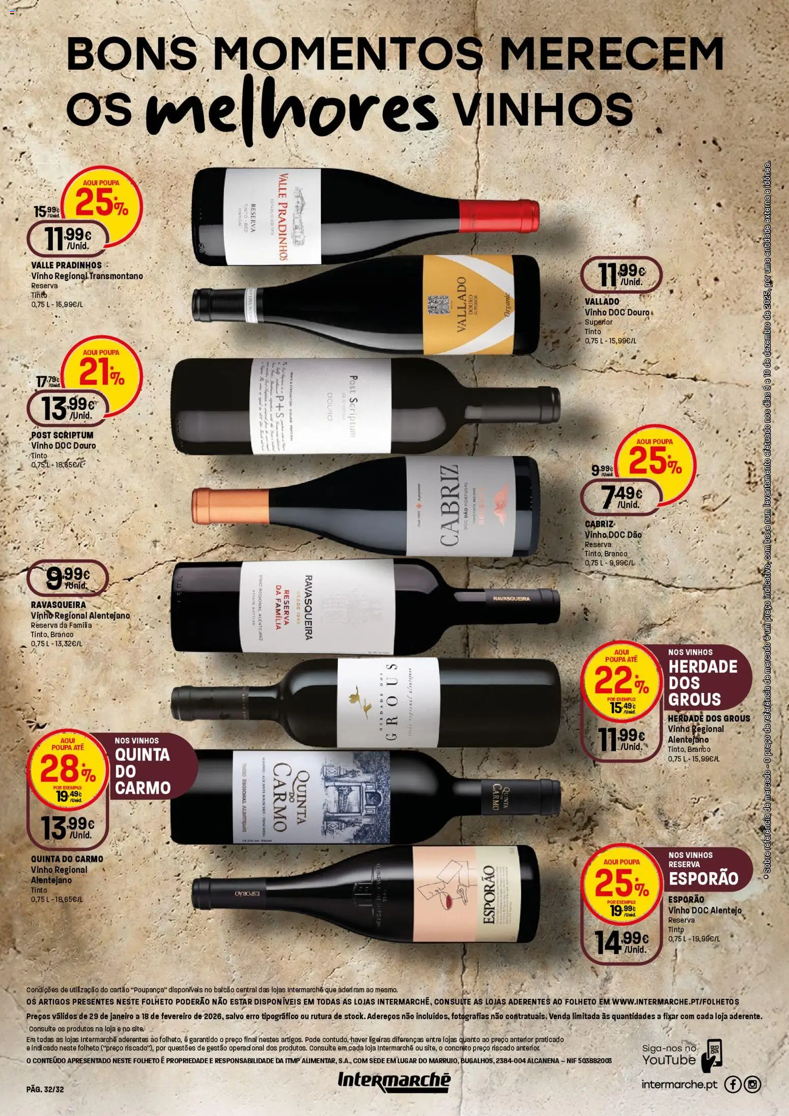 Intermarché - Queijos, Vinhos e Enchidos Super │ válido de 29.01.2026 | Página: 32