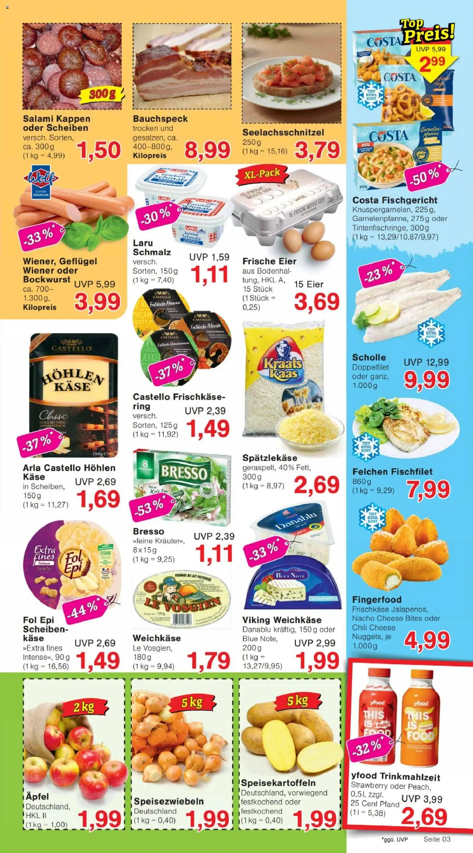 Jawoll Prospekt – gültig ab 27.04.2026 | Seite: 3 | Produkte: Käse, Eier, Chili, Frischkase