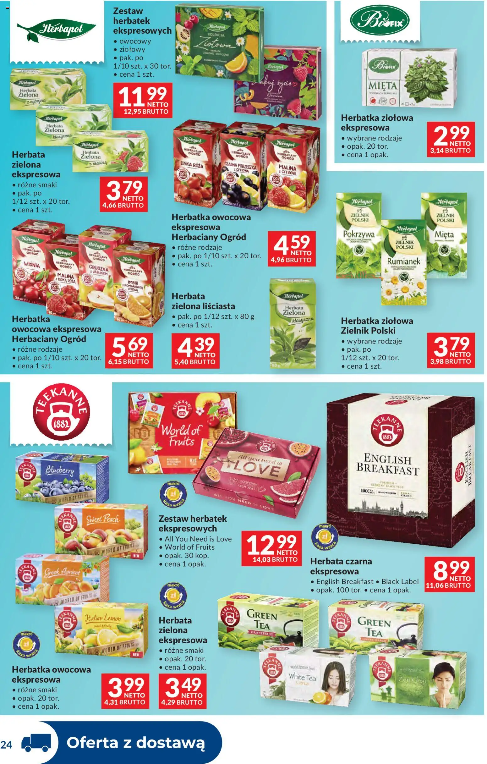 Makro Gazetka - Dystrybucja do sklepów od 20.01.2026 | Strona: 24 | Produkty: Gruszka, Mięta, Porzeczka, Herbata