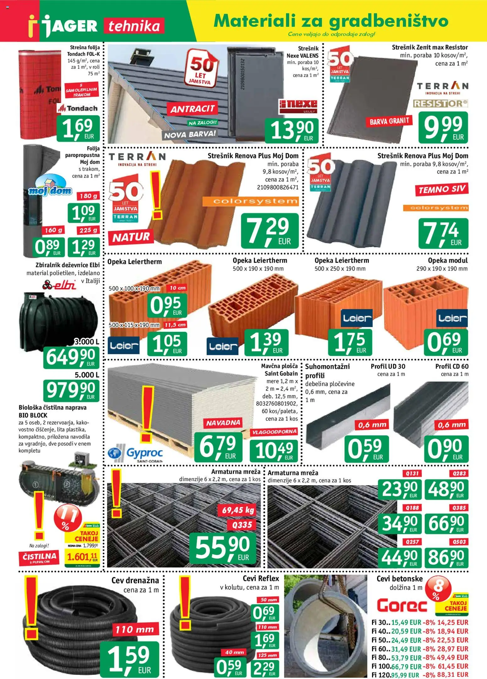 Novi Jager katalog ponudbe – veljaven od 12.11.2025 | Stran: 4 | Izdelki: Kos, Folija, Barva
