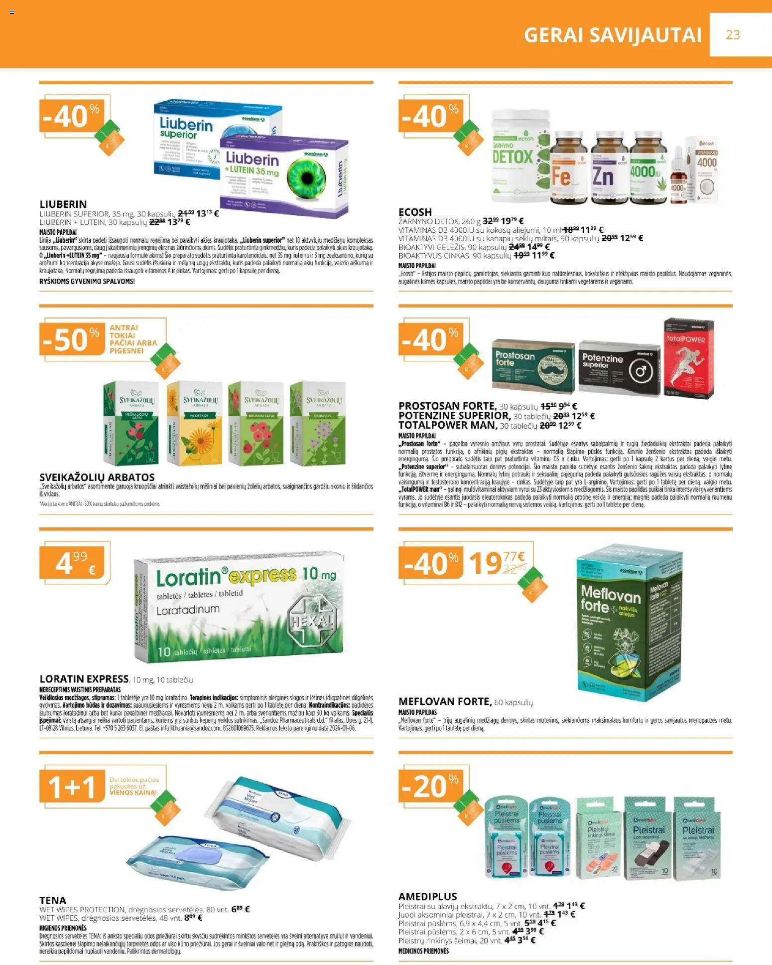 Gintarinė akcijos nuo 01.02.2026 | Puslapis: 23 | Prekių: Vaizdo