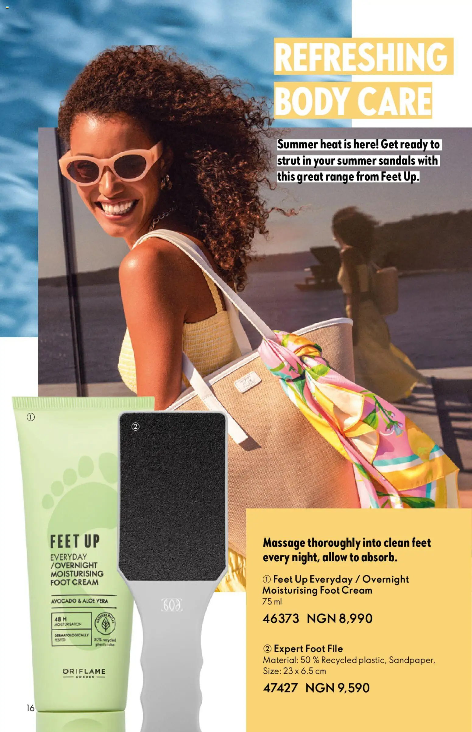 Oriflame Catalogue valid from 01.11.2025 | Page: 16 | Products: Špíz, Cream, Sandals, Avocado