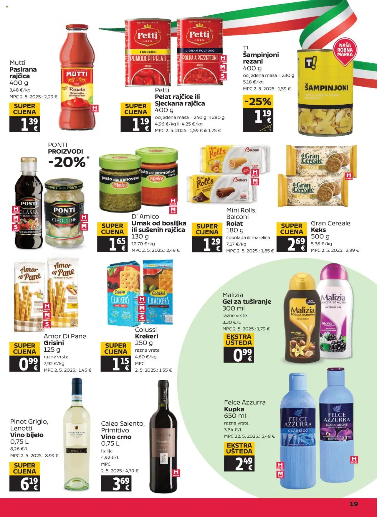 Tommy katalog | vrijedi od 07.08.2025 | Stranica: 19 | Proizvodi: Kupka, Gel za tuširanje, Rajčice, Keks
