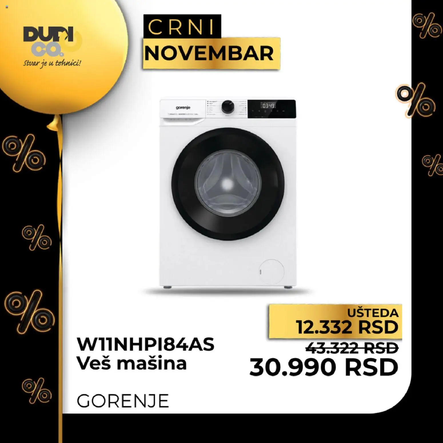 Dudi co. katalog - važi od 10.11.2025 | Strana: 31 | Proizvode: Veš mašina